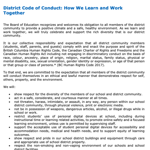 Code of Conduct